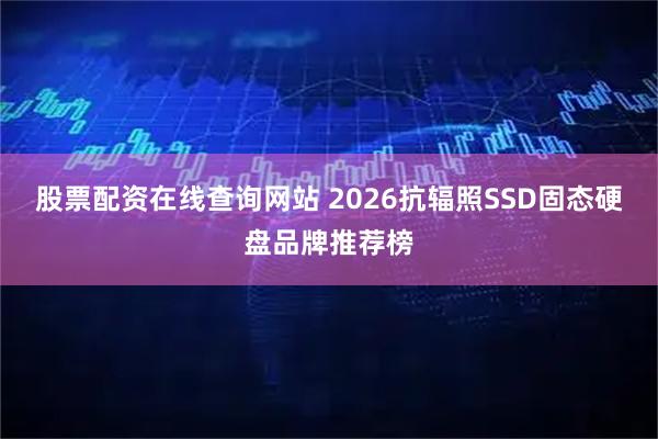 股票配资在线查询网站 2026抗辐照SSD固态硬盘品牌推荐榜